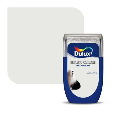 Dulux Easycare Bathroom White Mist Soft Sheen Wall Paint, 30Ml