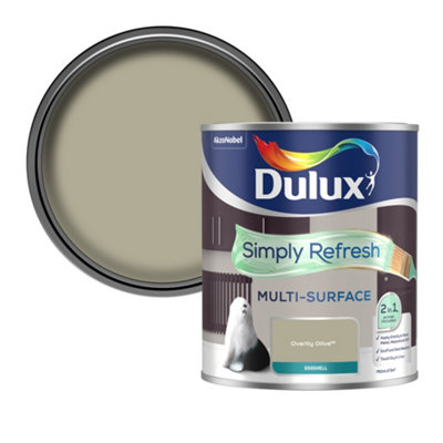 Dulux Simply Refresh Overtly Olive Eggshell Multi-Surface Emulsion Paint, 750Ml