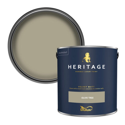 Dulux Heritage Olive Tree Velvet Matt Wall Paint, 2.5L