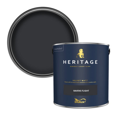 Dulux Heritage Ravens Flight Velvet Matt Wall Paint, 2.5L