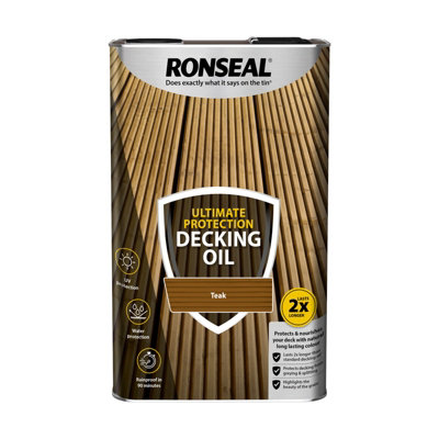 Ronseal Ultimate Teak Decking Wood Oil, 5L