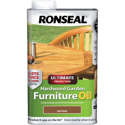 Ronseal Ultimate Natural Matt Uv Resistant Teak Wood Oil, 1L