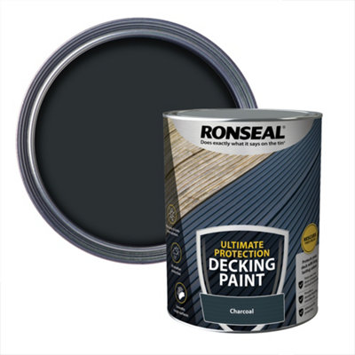 Ronseal Ultimate Protection Matt Charcoal Decking Paint, 5L