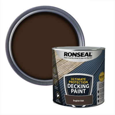 Ronseal Ultimate Protection Matt English Oak Decking Paint, 2.5L