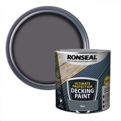 Ronseal Ultimate Protection Matt Slate Decking Paint, 2.5L