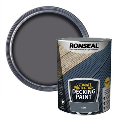 Ronseal Ultimate Protection Matt Slate Decking Paint, 5L
