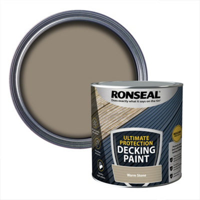 Ronseal Ultimate Protection Matt Warm Stone Decking Paint, 2.5L