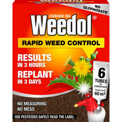 Weedol Rapid Concentrated Weed Killer 0.17L Liquid, Pack Of 6