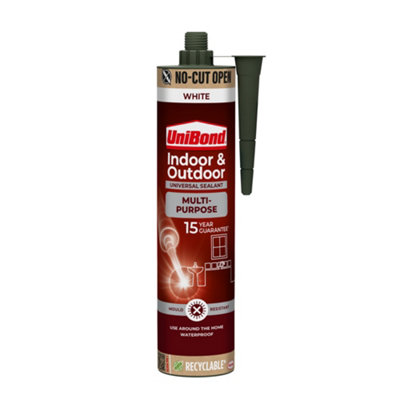 Unibond Multi Purpose Silicone Sealant White Silicone-Based General-Purpose Sealant, 280Ml