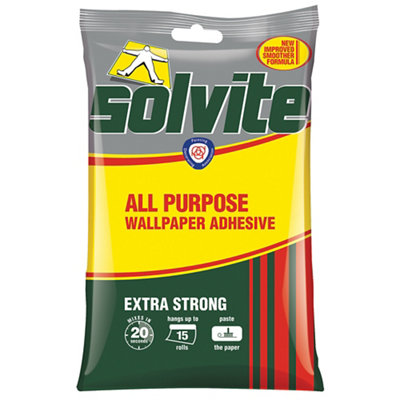 Solvite All Purpose Wallpaper Adhesive 277G - 15 Rolls