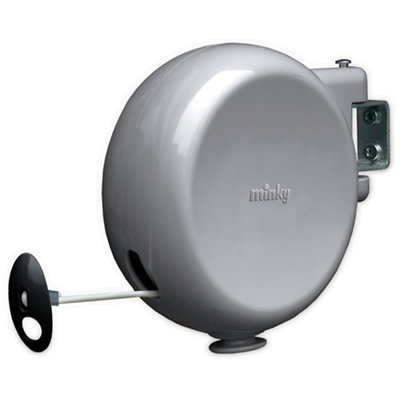 Minky Grey Plastic Retractable Washing Line, 15M