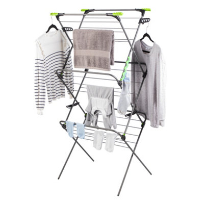 Minky Black Foldable Laundry Airer, 27M