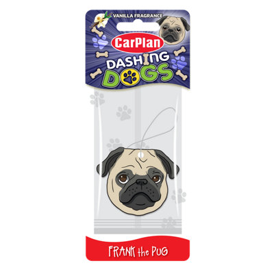 Carplan Frank The Pug Vanilla Hanging Air Freshener