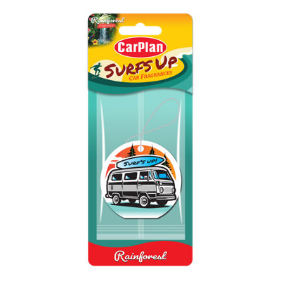 Carplan Surfs Up Campervan Rainforest Hanging Air Freshener
