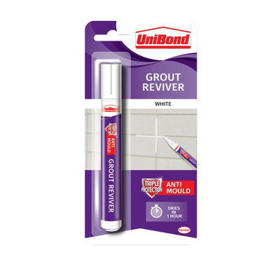Unibond Ice White Reviver Grout Pen, 7Ml