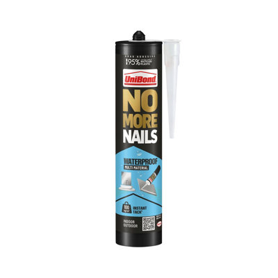 Unibond No More Nails White Water Resistant Grab Adhesive 525G, Volume 280Ml