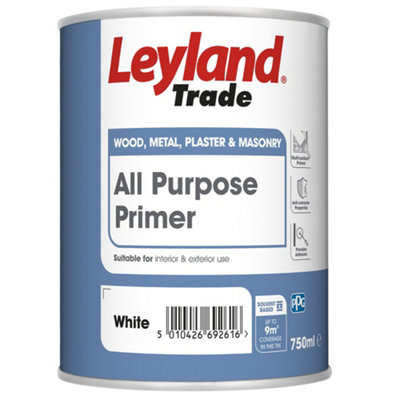 Leyland Trade White Multi-Surface Primer, 750Ml