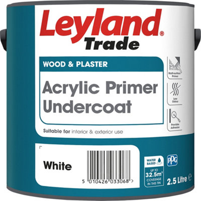 Leyland Trade Universal White Multi-Surface Primer & Undercoat, 2.5L