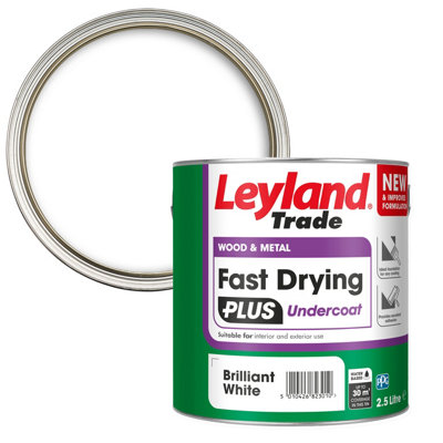 Leyland Trade Fast Dry Plus Brilliant White Metal & Wood Undercoat, 2.5L