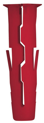 Rawlplug Uno Red Nylon Wall Plug (Dia)6Mm (L)28Mm, Pack Of 96