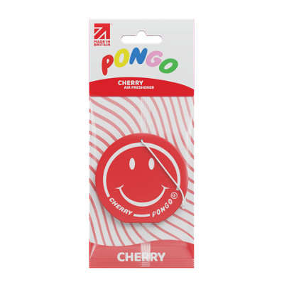 B&Q Pongo Smiley Cherry Hanging Air Freshener, Pack Of 1