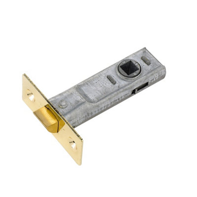 Yale Polished Brass Effect Metal Tubular Mortice Latch (L)76Mm