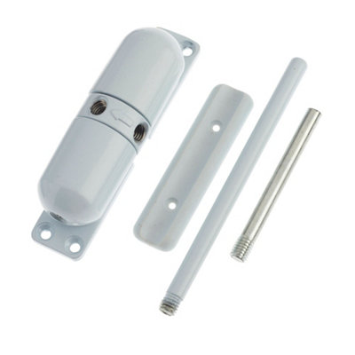 Yale White Surface-Mounted Door Closer