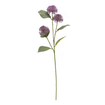 B&Q Lavender Viburnum 3 Bud Single Stem Artificial Flower (H) 650Mm