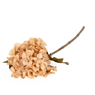 Candlelight Peach Hydrangea Artificial Foliage (H) 460Mm