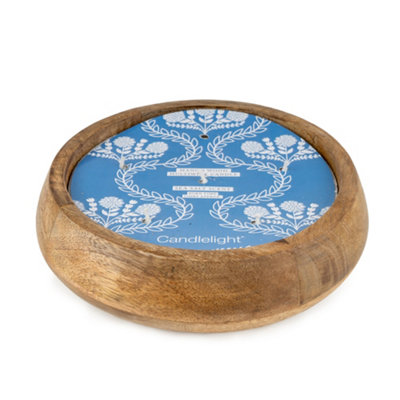 Candlelight Brown Mango Wood Sea Salt Candle
