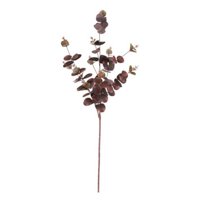 Candlelight Red Eucalyptus Artificial Foliage (H) 900Mm