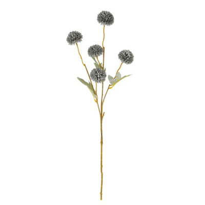 Candlelight Blue Kiku Artificial Foliage (H) 500Mm