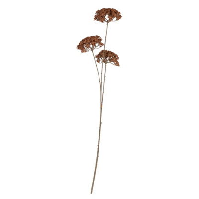 Candlelight Burnt Orange Sedum Single Stem Artificial Flower (H) 860Mm