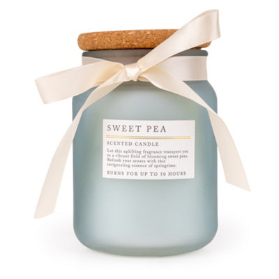 Candlelight Blue Frosted Sweet Pea Small Jar Candle