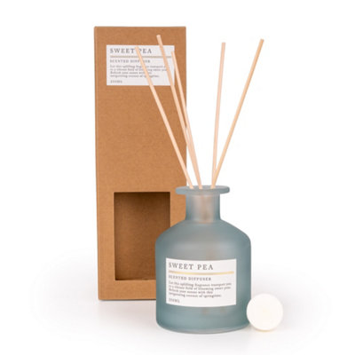 Candlelight Blue Frosted Sweet Pea Reed Diffuser, 250Ml
