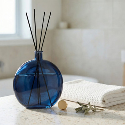 Candlelight Midnight Blue Sea Salt & Sage Reed Diffuser, 500Ml