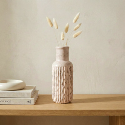 Candlelight Cream Ceramic Bottle