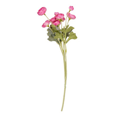 Candlelight Pink Camellia Bunch Artificial Flower (H) 460Mm