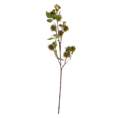 Candlelight Green Thistle Single Stem Artificial Flower (H) 730Mm