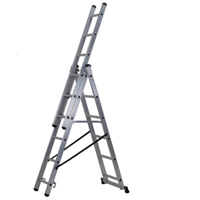 Werner 4-Way Aluminium, Plastic & Rubber Combination Ladder