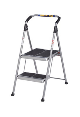 Werner 2 Tread Steel Foldable Step Stool (H)0.9M