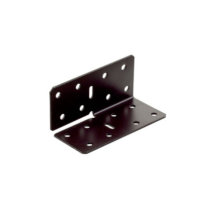 Abru Brown Powder-Coated Steel Angle Bracket (H)88Mm (W)40Mm (L)40Mm