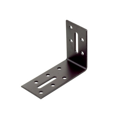 Abru Brown Powder-Coated Steel Angle Bracket (H)35Mm (W)80Mm (L)60Mm