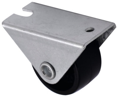 B&Q Unbraked Light Duty Fixed Castor Wc5, (Dia)25Mm (H)29Mm (Max. Weight)10Kg