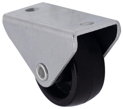 B&Q Unbraked Light Duty Fixed Castor Wc6, (Dia)29.5Mm (H)33Mm (Max. Weight)15Kg