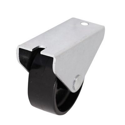 B&Q Unbraked Light Duty Fixed Castor Wc7, (Dia)44.5Mm (H)48.5Mm (Max. Weight)20Kg