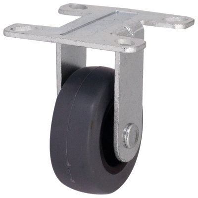 B&Q Unbraked Light Duty Fixed Castor Wc57, (Dia)49Mm (H)66Mm (Max. Weight)30Kg