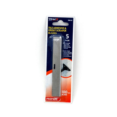 Tile Adhesive and Grout Scraper Replacement Blades