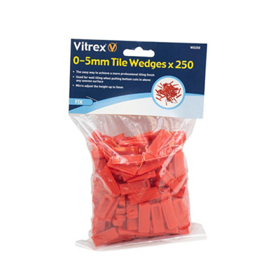 Vitrex Wd250 Plastic 5Mm Tile Wedges, Pack Of 250