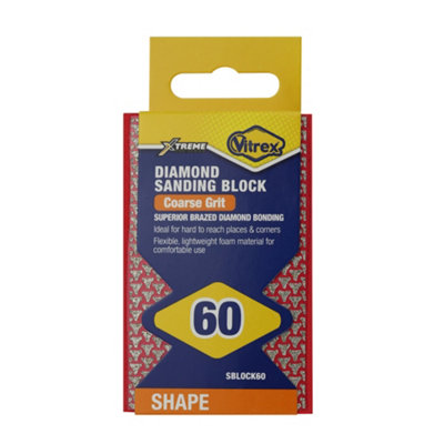 Vitrex Xtreme Diamond Coarse 60 Grit Sanding Block